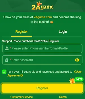 2A Game Register interface