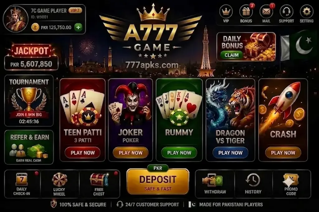 A777 Game interface image 