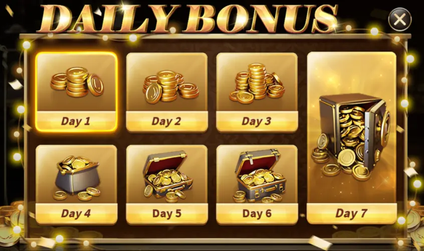 RoyalX777 Game Bonus Interface