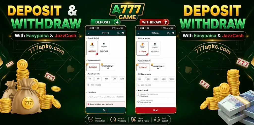 A777 Game interface image 