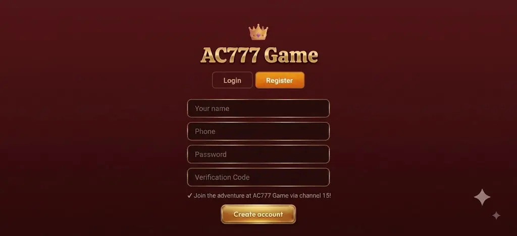 Ac777 Game interface image 