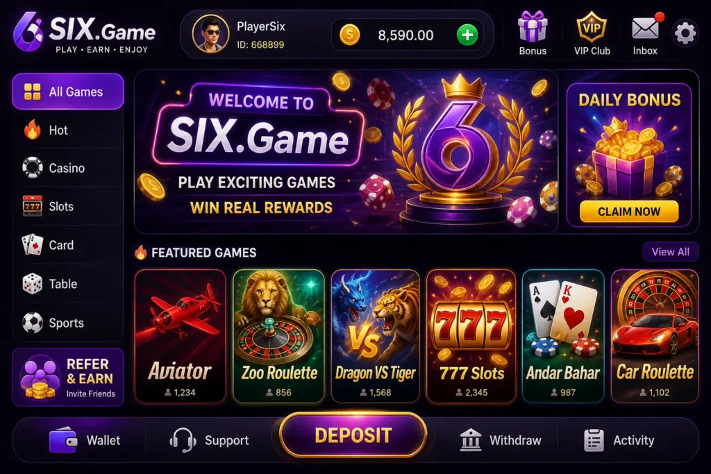 SIx Game screenshort